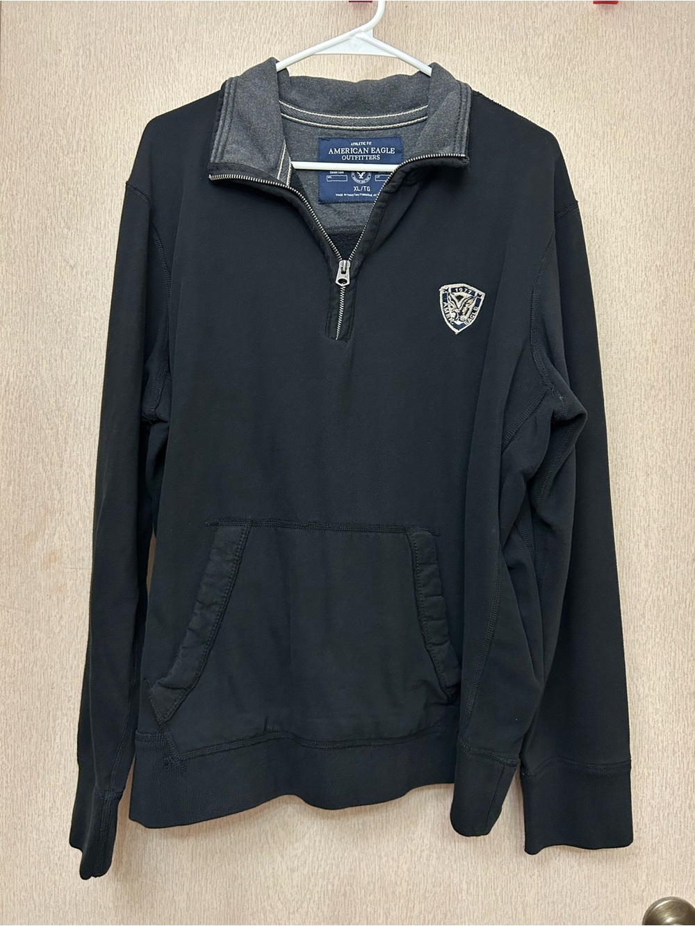 American Eagle Outfitters Black Quarter Zip Sweater - Size XL